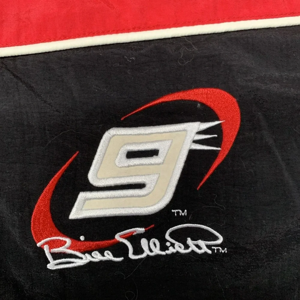 Vintage 90s Bill Elliott NASCAR Jacket Racing Chase Authentics Men's Medium NEW